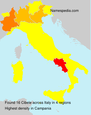 Surname Cibele in Italy Surname Cibele in Italy