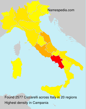 Surname Ciccarelli in Italy Surname Ciccarelli in Italy