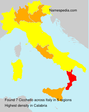 Surname Cicchello in Italy Surname Cicchello in Italy