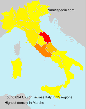 Surname Cicconi in Italy Surname Cicconi in Italy