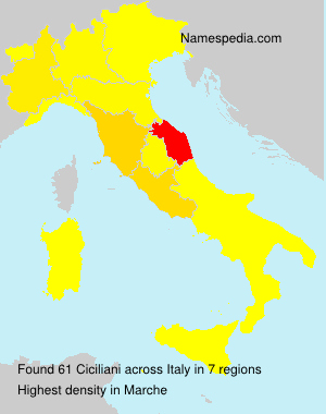 Surname Ciciliani in Italy Surname Ciciliani in Italy