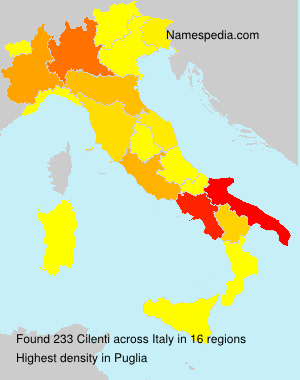 Surname Cilenti in Italy Surname Cilenti in Italy
