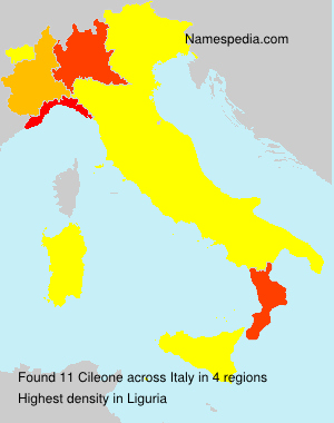 Surname Cileone in Italy Surname Cileone in Italy