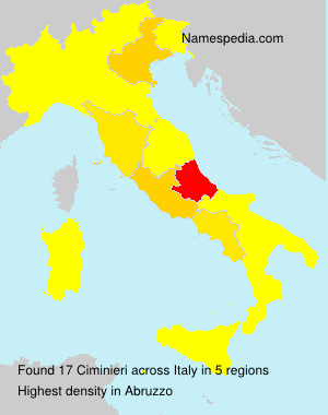Surname Ciminieri in Italy Surname Ciminieri in Italy