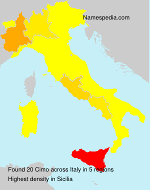 Surname Cimo in Italy Surname Cimo in Italy