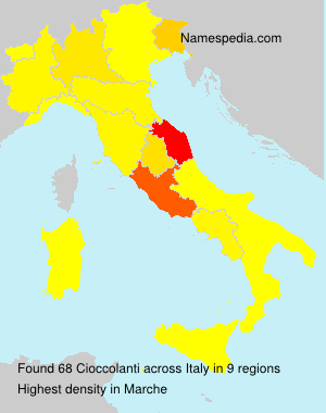 Surname Cioccolanti in Italy Surname Cioccolanti in Italy