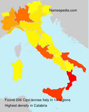 Surname Cipri in Italy Surname Cipri in Italy