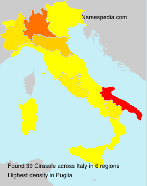 Surname Cirasole in Italy Surname Cirasole in Italy