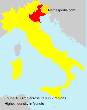 Surname Circa in Italy Surname Circa in Italy