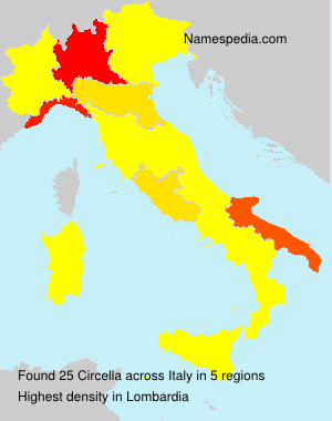 Surname Circella in Italy Surname Circella in Italy