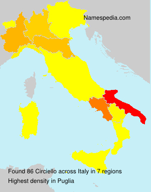 Surname Circiello in Italy Surname Circiello in Italy