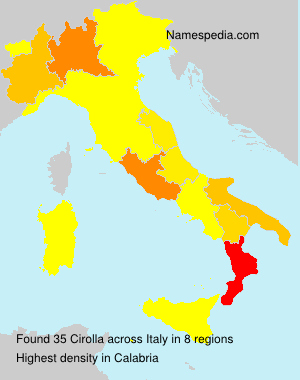 Surname Cirolla in Italy Surname Cirolla in Italy