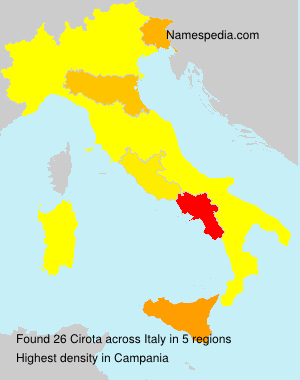 Surname Cirota in Italy Surname Cirota in Italy