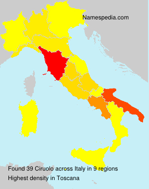 Surname Ciruolo in Italy Surname Ciruolo in Italy