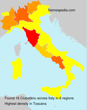 Surname Ciubotariu in Italy Surname Ciubotariu in Italy