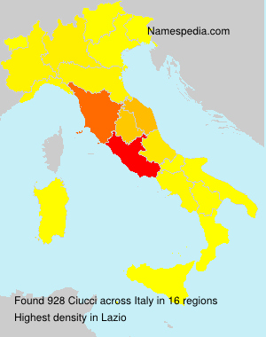 Surname Ciucci in Italy Surname Ciucci in Italy