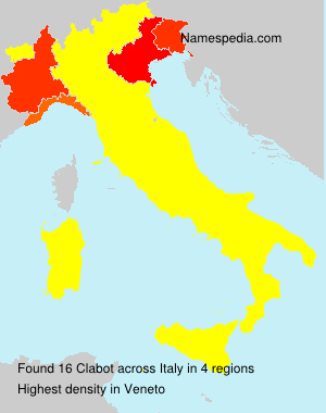 Surname Clabot in Italy Surname Clabot in Italy
