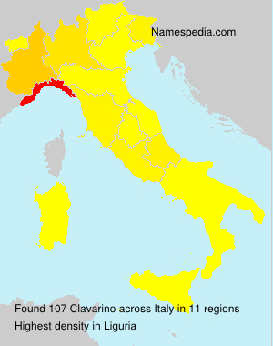 Surname Clavarino in Italy Surname Clavarino in Italy