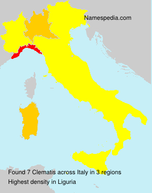 Surname Clematis in Italy Surname Clematis in Italy