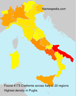 Surname Clemente in Italy Surname Clemente in Italy