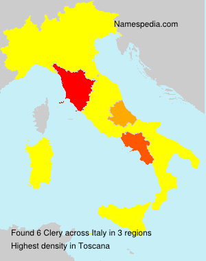 Surname Clery in Italy Surname Clery in Italy