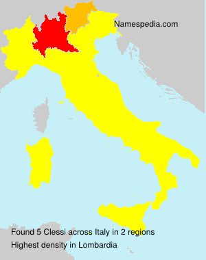Surname Clessi in Italy Surname Clessi in Italy
