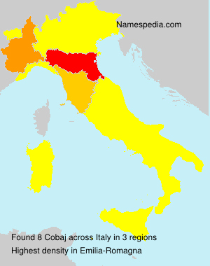 Surname Cobaj in Italy Surname Cobaj in Italy