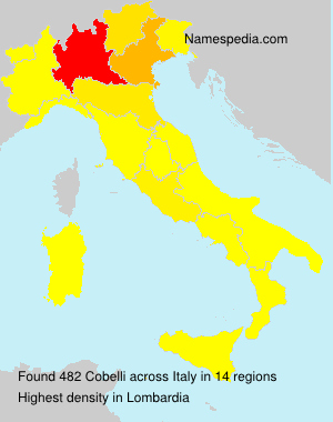 Surname Cobelli in Italy Surname Cobelli in Italy