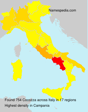 Surname Cocozza in Italy Surname Cocozza in Italy