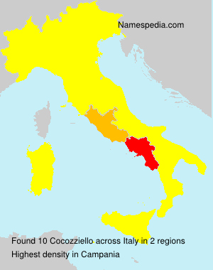 Surname Cocozziello in Italy Surname Cocozziello in Italy