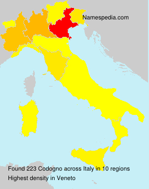 Surname Codogno in Italy Surname Codogno in Italy