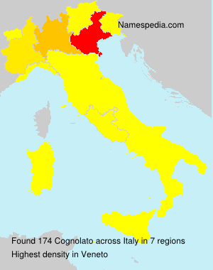 Surname Cognolato in Italy Surname Cognolato in Italy