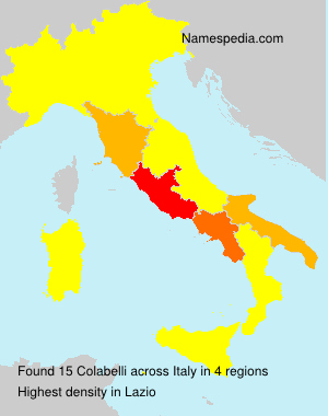 Surname Colabelli in Italy Surname Colabelli in Italy
