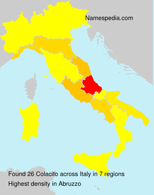 Surname Colacito in Italy