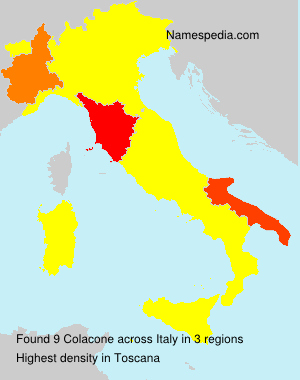 Surname Colacone in Italy Surname Colacone in Italy