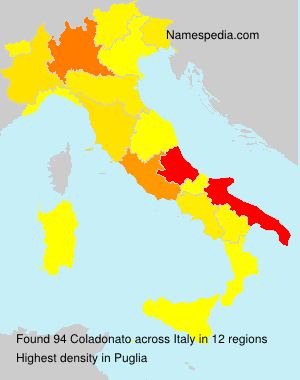 Surname Coladonato in Italy Surname Coladonato in Italy