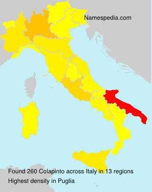 Surname Colapinto in Italy Surname Colapinto in Italy