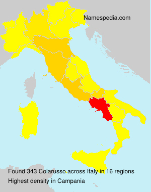 Surname Colarusso in Italy Surname Colarusso in Italy