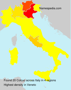 Surname Colcuc in Italy Surname Colcuc in Italy