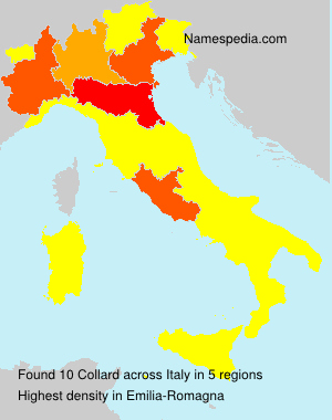 Surname Collard in Italy Surname Collard in Italy