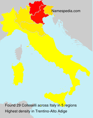 Surname Colleselli in Italy Surname Colleselli in Italy