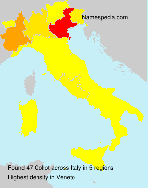 Surname Collot in Italy Surname Collot in Italy
