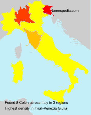 Surname Colon in Italy Surname Colon in Italy