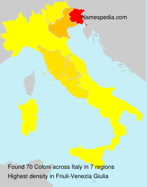 Surname Coloni in Italy Surname Coloni in Italy