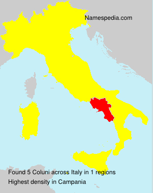 Surname Coluni in Italy Surname Coluni in Italy