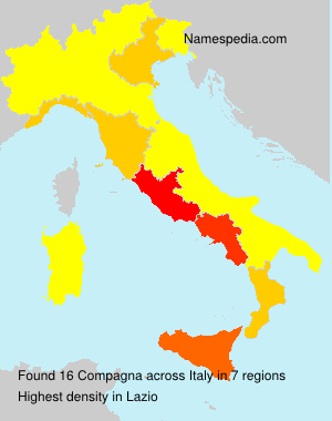 Surname Compagna in Italy Surname Compagna in Italy