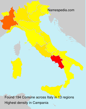 Surname Comune in Italy Surname Comune in Italy