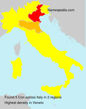 Surname Con in Italy Surname Con in Italy