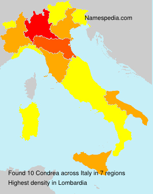 Surname Condrea in Italy Surname Condrea in Italy
