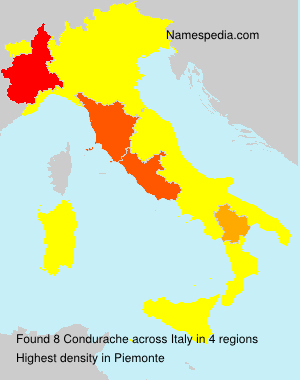 Surname Condurache in Italy Surname Condurache in Italy